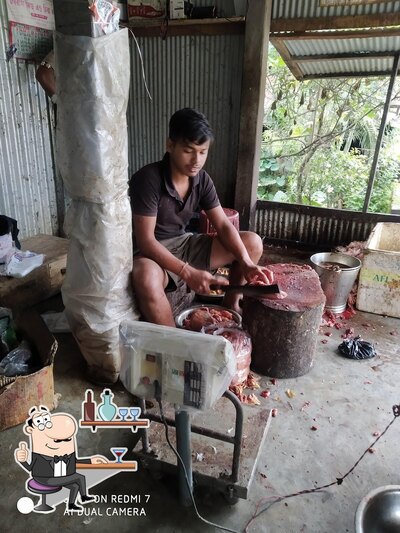 The interior of Sankar Das Meat Store
