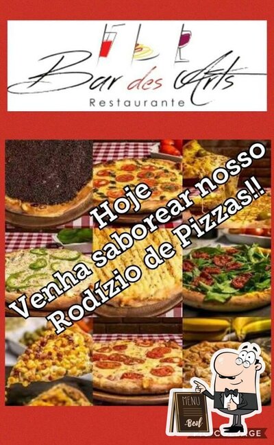 Aqui está a publicidade do Bar des Arts