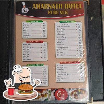 HOTEL AMARNATH’s burgers will cater to satisfy a variety of tastes