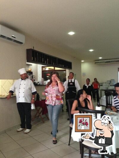 O interior do Rodeio's Churrascaria