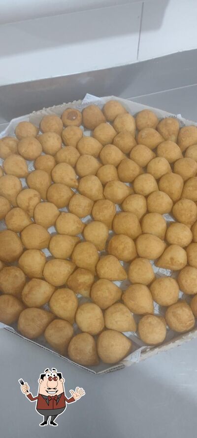 Comida em esquina do pão