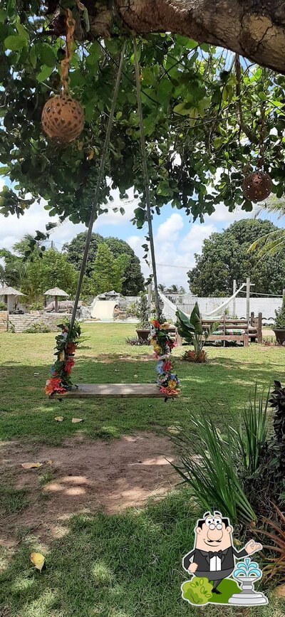 a área exterior é uma característica importante do Rancho Bem Estar