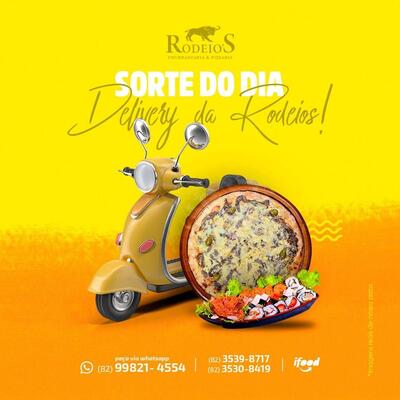 Aqui está a publicidade do Rodeio's Churrascaria