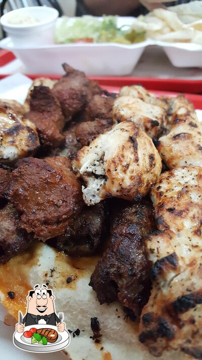 Les repas à base de viande sont disponibles à Abshar Restaurant Afghan Cuisine