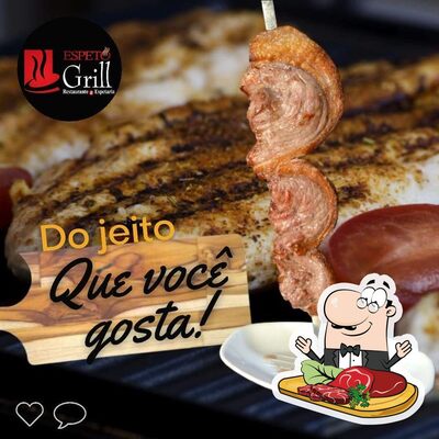 Pratos de carne são servidos no Espeto Grill