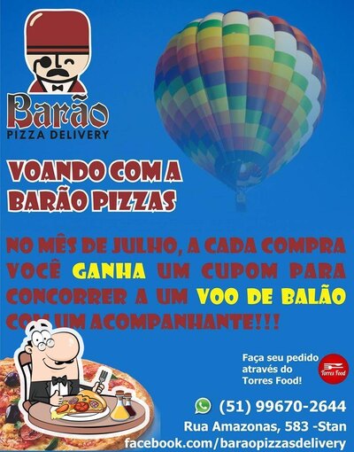 Experimente pizza no Barão Pizzas