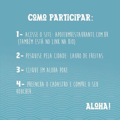 Aqui está a publicidade do Aloha Poke Lauro de Freitas BA