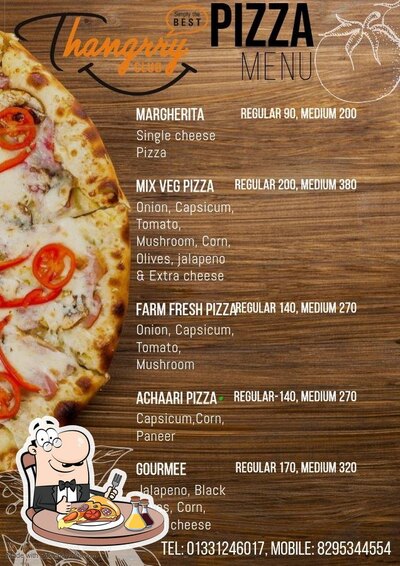 Pick pizza at Thangrry Club