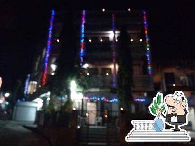 The exterior of Aashirwad hotel