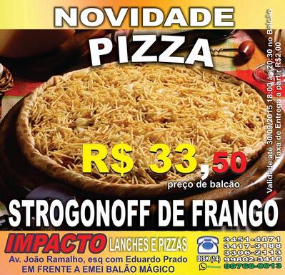 Aqui está a publicidade do Disk Lanche e Marmitex Impacto