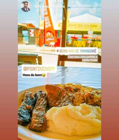 A publicidade mostra informações sobre o Point do chopp