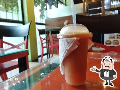 Take a seat at one of the tables at Roasted Beans