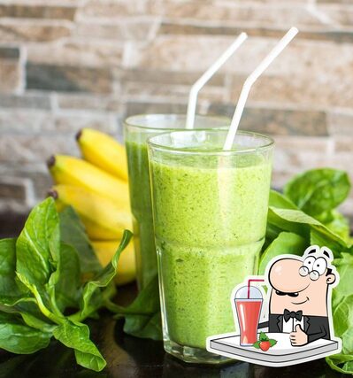 Enjoy a beverage at Healthy Bites