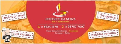 A marca do Restaurante Quiosque da Neuza Arembepe BA