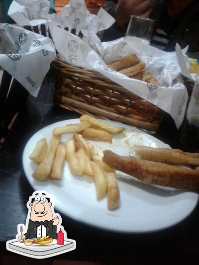 O Mr D'nald Pizzas provê fritas