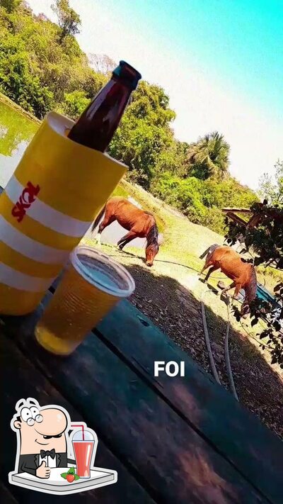 Você pode pedir uma bebida do menu