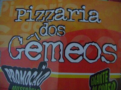 A representação visual da marca do Pizzaria dos Gêmeos