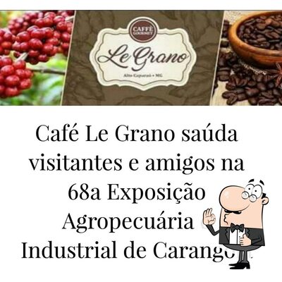 Aqui está a publicidade do Café Le Grano