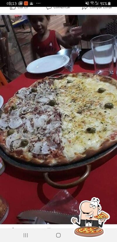 Peça diferentes tipos de pizza