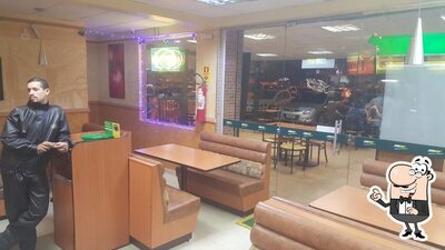 O interior do Subway