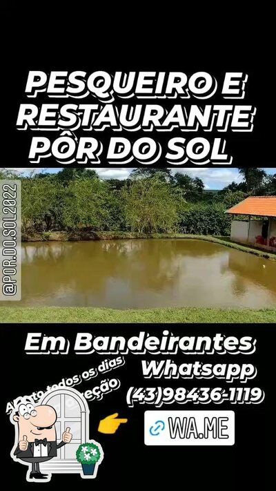 O exterior do Pesqueiro e Restaurante Pôr do Sol