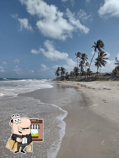 o exterior é uma característica importante do Barraca Escritório na Praia