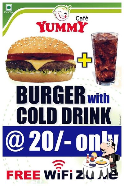 Treat yourself to a burger at Cafe Yummy