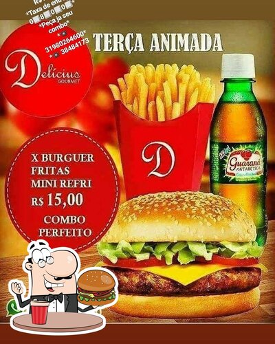 Delicie-se com um hambúrguer no Delícius Gourmet