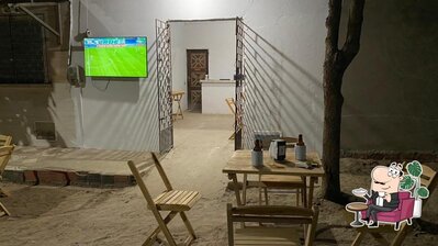 O interior do Pizzaria dos Amigos