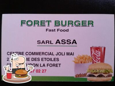 Commandez l'un des hamburgers disponible à Forêt Burger
