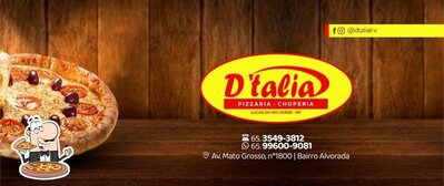 Peça pizza no D' Italia Pizzaria