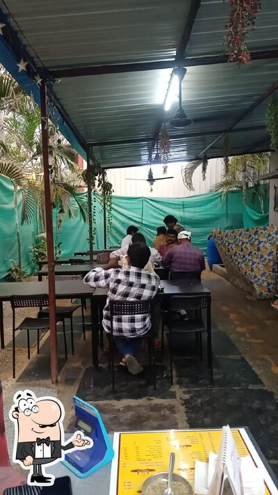 The interior of Andhra bhojanam & pulaos