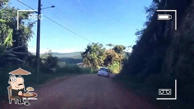 Desfrute da vista da área externa do Mariota Restaurante Ascurra SC