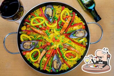 Comida em Restaurante Camarões Di