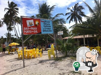 Você pode espairecer no exterior Bar da Praia Porto do Sol