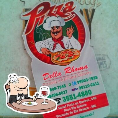 Platos en Della Rhoma Pizzaria