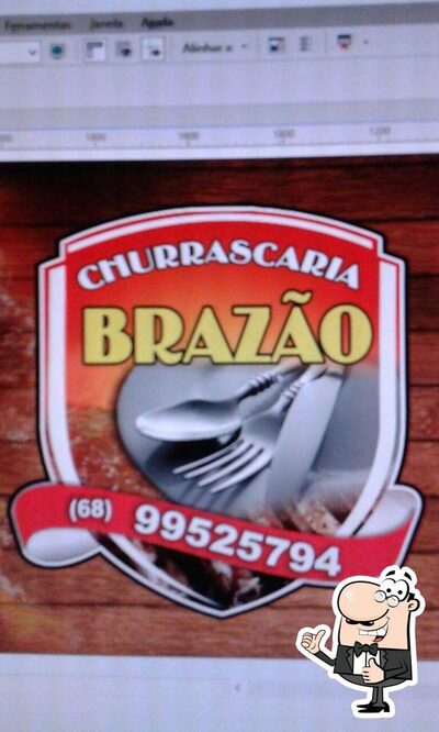 O logotipo do Churrascaria Brazão