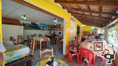 O interior do Sabor do Paraíso - Pinheira Restaurante Xis Gaúcho Frutos do Mar - ABERTO O ANO TODO