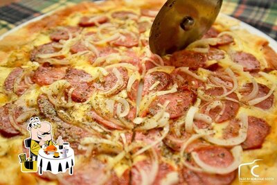 Comida em Pizza Ambiente
