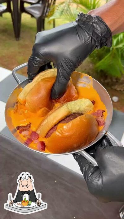 Comida em Black Angus Hambúrguer Artesanal