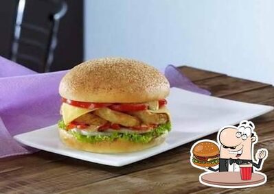 Order a burger at PB Express