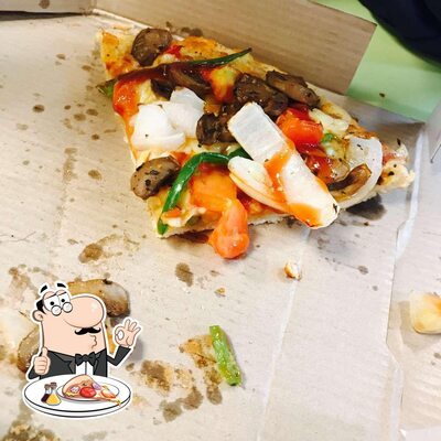 Pick pizza at Domino's Pizza