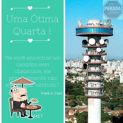Você pode espairecer no exterior Parada Gourmet