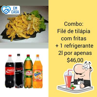 Você pode desfrutar de uma bebida do menu