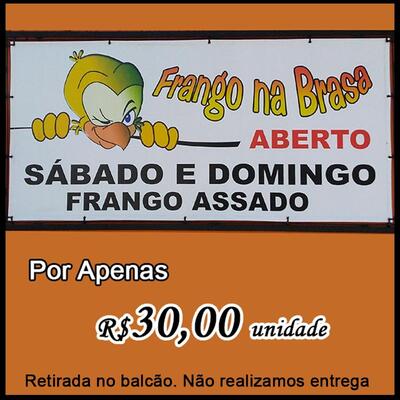O Frango na Brasa tem seu próprio representação gráfica