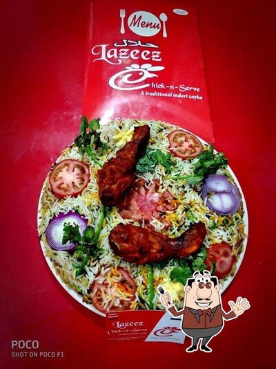 Food at Lazeez Chick-n-Serve