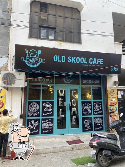 Take a look at the outside area of Old Skool Cafe