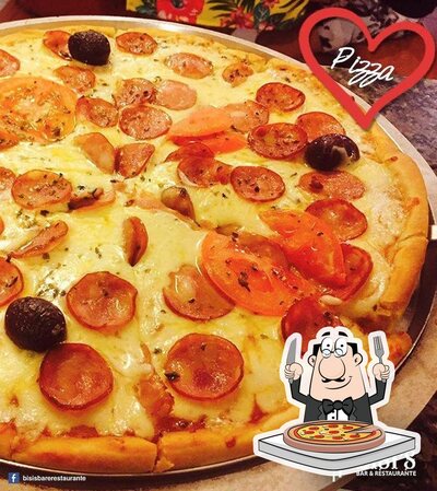 Escolha pizza no Bisis Bar e Restaurante Linhares ES