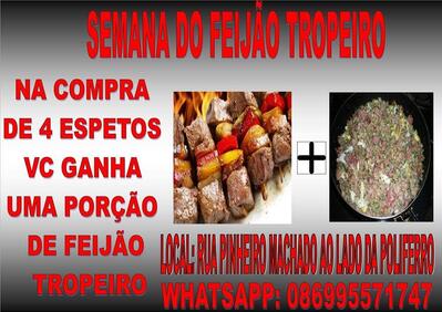 Aqui está a publicidade do Espeto O Flavão