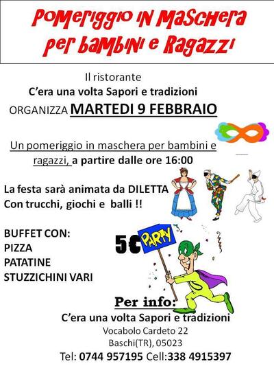 La pubblicità contiene informazioni su C'era Una Volta